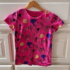 Girls Looney Tunes Shirt Pink XL